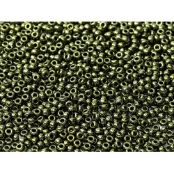 ROUND ROCAILLE 11/0 Metallic Olive 459 ROUND ROCAILLE 11/0 Metallic Olive 459