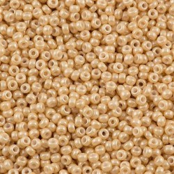 ROUND ROCAILLE 11/0 Opaque Beige Luster 593 ROUND ROCAILLE 11/0 Opaque Beige Luster 593