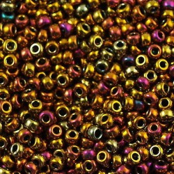 ROUND ROCAILLE 8/0  Gold Iris 462 ROUND ROCAILLE 8/0  Gold Iris 462