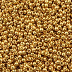 ROUND ROCAILLE 11/0 Galvanized gold 1052 ROUND ROCAILLE 11/0 Galvanized gold 1052