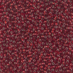 ROUND ROCAILLE 11/0 Silverline Dark Ruby 2427 ROUND ROCAILLE 11/0 Silverline Dark Ruby 2427
