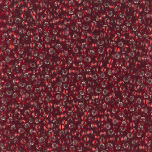 ROUND ROCAILLE 11/0 Silverline Dark Ruby 2427