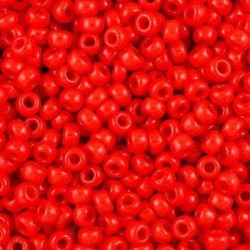 ROUND ROCAILLE 11/0 Opaque Vermilion Red 407 ROUND ROCAILLE 11/0 Opaque Vermilion Red 407