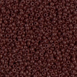 ROUND ROCAILLE 15/0 Opaque Chocolate 409 ROUND ROCAILLE 15/0 Opaque Chocolate 409