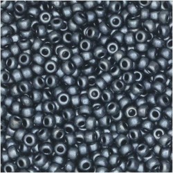 ROUND ROCAILLE 15/0 Metallic Gunmetal Matted 2001 ROUND ROCAILLE 15/0 Metallic Gunmetal Matted 2001