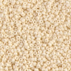 ROUND ROCAILLE 15/0   Matted Opaque Cream 2021 ROUND ROCAILLE 15/0   Matted Opaque Cream 2021