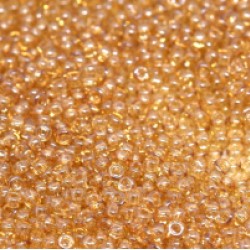 ROUND ROCAILLE 11/0 Light Smoky Topaz Gold Luster  2439 ROUND ROCAILLE 11/0 Light Smoky Topaz Gold Luster  2439