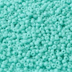 ROUND ROCAILLE 11/0 Opaque Light Turquoise 412L ROUND ROCAILLE 11/0 Opaque Light Turquoise 412L