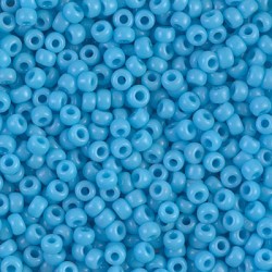 ROUND ROCAILLE 15/0 Opaque Turquoise Blue 413 ROUND ROCAILLE 15/0 Opaque Turquoise Blue 413
