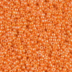 ROUND ROCAILLE 11/0 Opaque Orange Luster 423 ROUND ROCAILLE 11/0 Opaque Orange Luster 423
