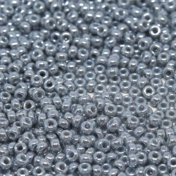 ROUND ROCAILLE 11/0 Opaque  Grey  Luster 443 ROUND ROCAILLE 11/0 Opaque  Grey  Luster 443