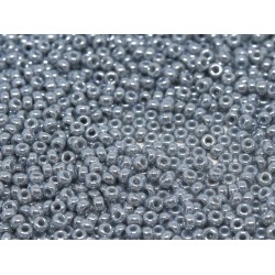 ROUND ROCAILLE 11/0 Opaque  Grey  Luster 443 ROUND ROCAILLE 11/0 Opaque  Grey  Luster 443