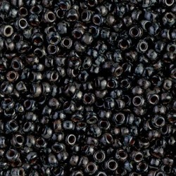 ROUND ROCAILLE 11/0 Picasso Opaque Smoky Black  4511 ROUND ROCAILLE 11/0 Picasso Opaque Smoky Black  4511