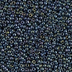 ROUND ROCAILLE 11/0 Gunmetal Iris 456 ROUND ROCAILLE 11/0 Gunmetal Iris 456