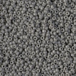ROUND ROCAILLE 11/0 Opaque Falcon Grey 499 ROUND ROCAILLE 11/0 Opaque Falcon Grey 499