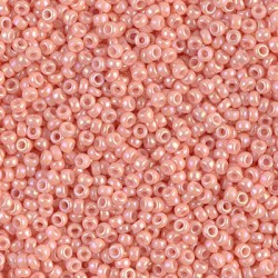 ROUND ROCAILLE 11/0 Opaque Salmon Luster 596 ROUND ROCAILLE 11/0 Opaque Salmon Luster 596