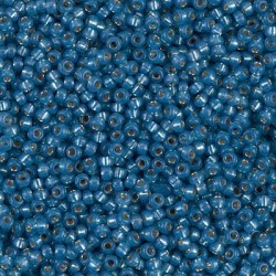 ROUND ROCAILLE 11/0 Denim BLUE SILVER LINED ALABASTER 648 ROUND ROCAILLE 11/0 Denim BLUE SILVER LINED ALABASTER 648
