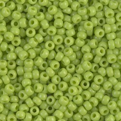 ROUND ROCAILLE 8/0 Opaque Chartreuse 416 ROUND ROCAILLE 8/0 Opaque Chartreuse 416