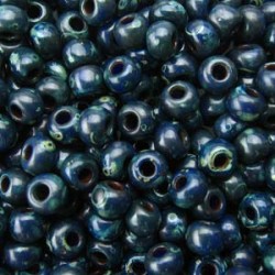 ROUND ROCAILLE 11/0  Picasso Opaque Montana 4516 ROUND ROCAILLE 11/0  Picasso Opaque Montana 4516