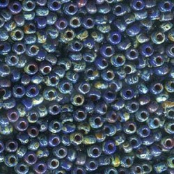 ROUND ROCAILLE 8/0  PICASSO OPAQUE COBALT 4518 ROUND ROCAILLE 8/0  PICASSO OPAQUE COBALT 4518