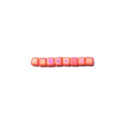 Square 1.8 mm  Opaque Orange Matted AB 406FR/ 8.2 g Square 1.8 mm  Opaque Orange Matted AB 406FR/ 8.2 g
