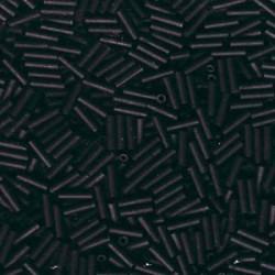 Bugles #2 - 6 x 1,7 mm Matted Opaque Black 401F Bugles #2 - 6 x 1,7 mm Matted Opaque Black 401F