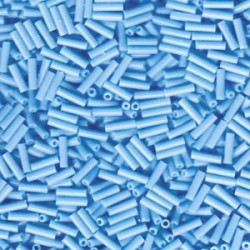 Bugles #2 - 6 x 1,7 mm Opaque Turquoise Blue 413 Bugles #2 - 6 x 1,7 mm Opaque Turquoise Blue 413
