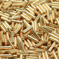 Bugles #2 - 6 x 1,7 mm  Galvanized Yellow Gold 1053 Bugles #2 - 6 x 1,7 mm  Galvanized Yellow Gold 1053