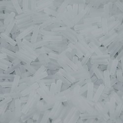 Bugles #2 - 6 x 1,7 mm Crystal Matted 131F Bugles #2 - 6 x 1,7 mm Crystal Matted 131F