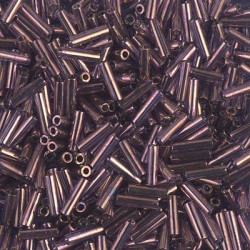 Bugles #2 - 6 x 1,7 mm  Violet Gold Luster 1884 Bugles #2 - 6 x 1,7 mm  Violet Gold Luster 1884