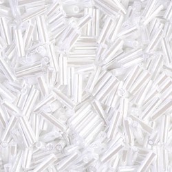 Bugles #2 - 6 x 1,7 mm White Ceylon 528 Bugles #2 - 6 x 1,7 mm White Ceylon 528