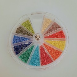 DELICA ROUND 11/0 (1,6mm) Set 12 Opaque Colours DELICA ROUND 11/0 (1,6mm) Set 12 Opaque Colours