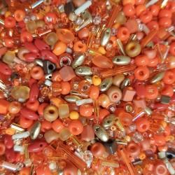 MIYUKI ORANGE BEAD SOUP MIYUKI ORANGE BEAD SOUP