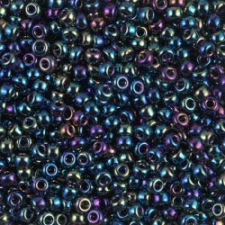 ROUND ROCAILLE 15/0 Metallic Blue Iris 455 ROUND ROCAILLE 15/0 Metallic Blue Iris 455