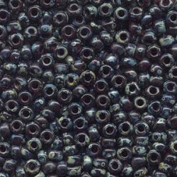 ROUND ROCAILLE 6/0 PICASSO GARNET TRANSPARENT 4504 8,5g ROUND ROCAILLE 6/0 PICASSO GARNET TRANSPARENT 4504 8,5g