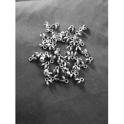 BEAD TIP ( CALOTTE ) 5mm Silver Antique BEAD TIP ( CALOTTE ) 5mm Silver Antique