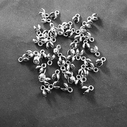 BEAD TIP ( CALOTTE ) 5mm Silver Antique BEAD TIP ( CALOTTE ) 5mm Silver Antique