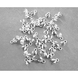BEAD TIP ( CALOTTE ) 5mm Silver Plated BEAD TIP ( CALOTTE ) 5mm Silver Plated