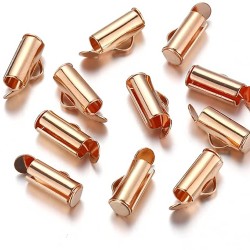 Brass Sliding Terminal 10x4mm Rose Gold Colour Brass Sliding Terminal 10x4mm Rose Gold Colour