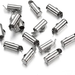 Brass Sliding Terminal 10x4mm Rhodium Plated Brass Sliding Terminal 10x4mm Rhodium Plated
