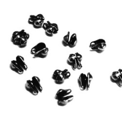 BRASS BEAD TIP ( CALOTTE ) 2mm Gunmetal BRASS BEAD TIP ( CALOTTE ) 2mm Gunmetal