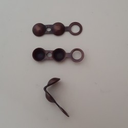 BRASS BEAD TIP ( CALOTTE ) 6mm Copper Antique BRASS BEAD TIP ( CALOTTE ) 6mm Copper Antique