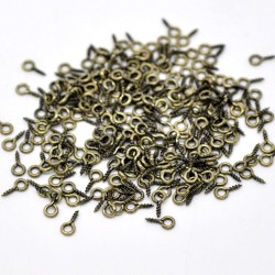 Screw Eyelet 8X4mm Brass Antique Screw Eyelet 8X4mm Brass Antique