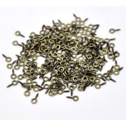 Screw Eyelet 8X4mm Brass Antique Screw Eyelet 8X4mm Brass Antique