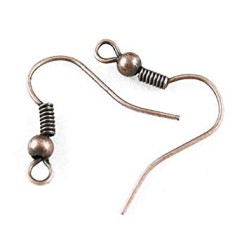 EARRING HOOKS Brass Antique Copper EARRING HOOKS Brass Antique Copper