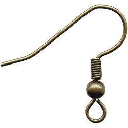EARRING HOOKS Brass Antique EARRING HOOKS Brass Antique