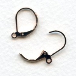 EARRING HOOK Lever Back Clips - Copper  oxydized EARRING HOOK Lever Back Clips - Copper  oxydized