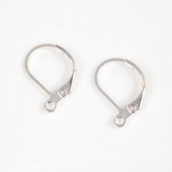 EARRING HOOK Lever Back Clips - Silver Plated EARRING HOOK Lever Back Clips - Silver Plated