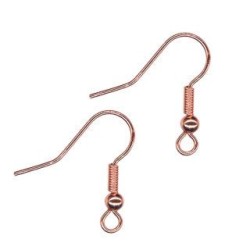 EARRING HOOKS Stainless Steel Rose Gold EARRING HOOKS Stainless Steel Rose Gold