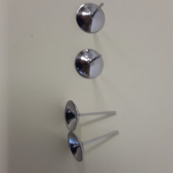EARRING CUP 8 mm Stainless Steel EARRING CUP 8 mm Stainless Steel